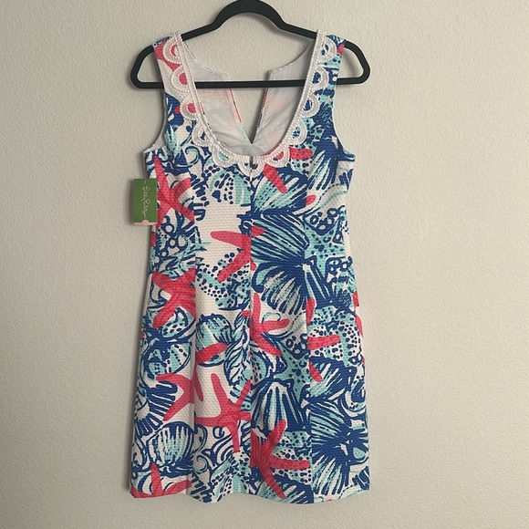 NWT Lilly Pulitzer Janice shift dress resort white she she shells 4 - Picture 10 of 13